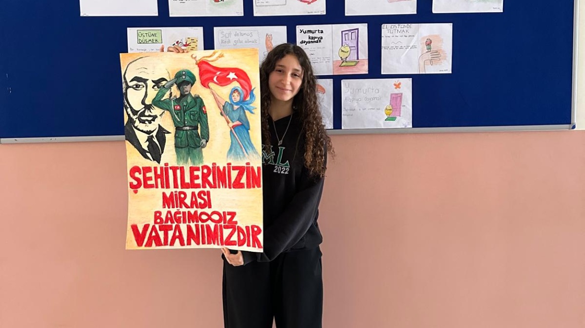 Liseler Arası İstiklal Marşı Temalı En İyi Cümle/Afiş Yarışması Üçüncülük Derecesi